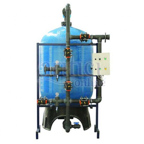 FRP Tanklı Yüzey Borulamalı Birm Filtre Sisteemi 10,5  m3/saat